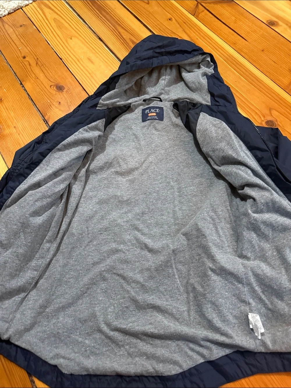 The Children’s Place Navy and Gray Hooded Jacket